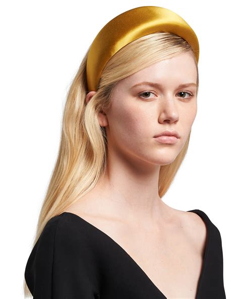 prada satin headband.